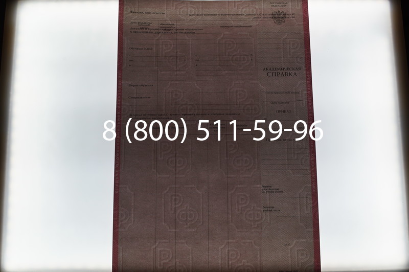 Купить Академическая справка образца 1996-2009 год для колледжа в Перми