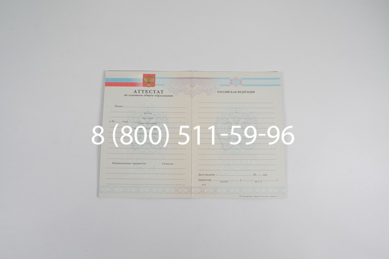 Купить Аттестат за 9 класс 2007-2010 годов в Перми