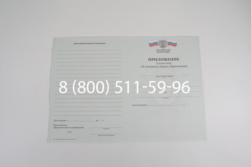 Аттестат за 9 класс 2011-2013 годов в Перми