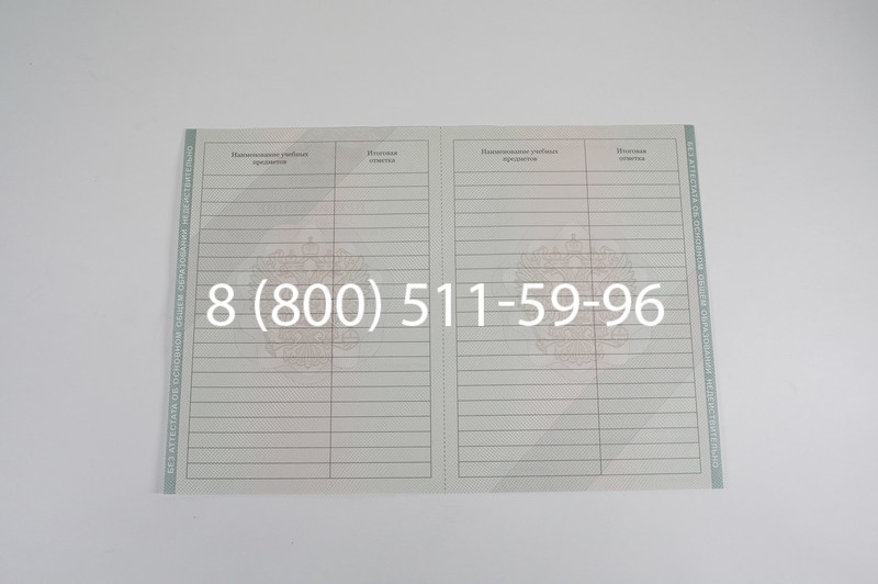 Аттестат за 9 класс 2011-2013 годов в Перми