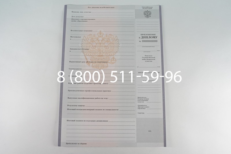 Диплом колледжа 2007-2010 годов в Перми