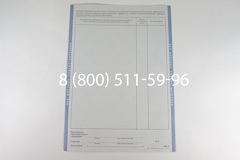 Диплом колледжа 2011-2013 годов в Перми