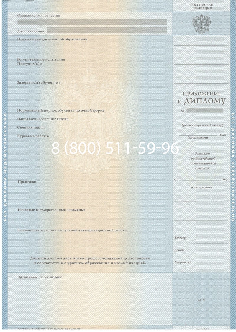 Заказать Диплом магистра 2003-2009 годов в Перми