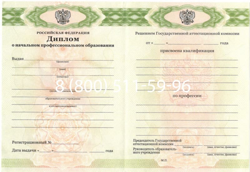 Купить Диплом о начальном образовании  2010-2026 годов в Перми