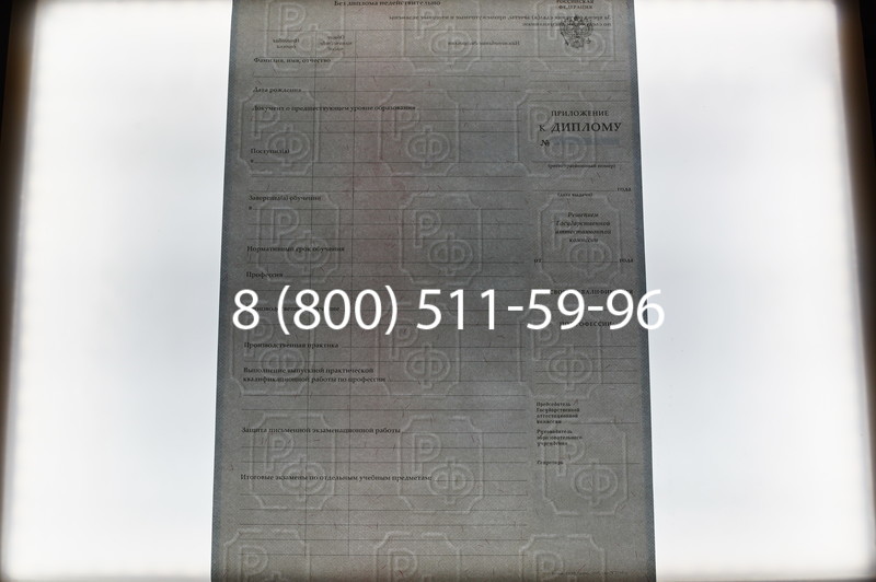 Заказать Диплом училища 2007-2009 годов в Перми